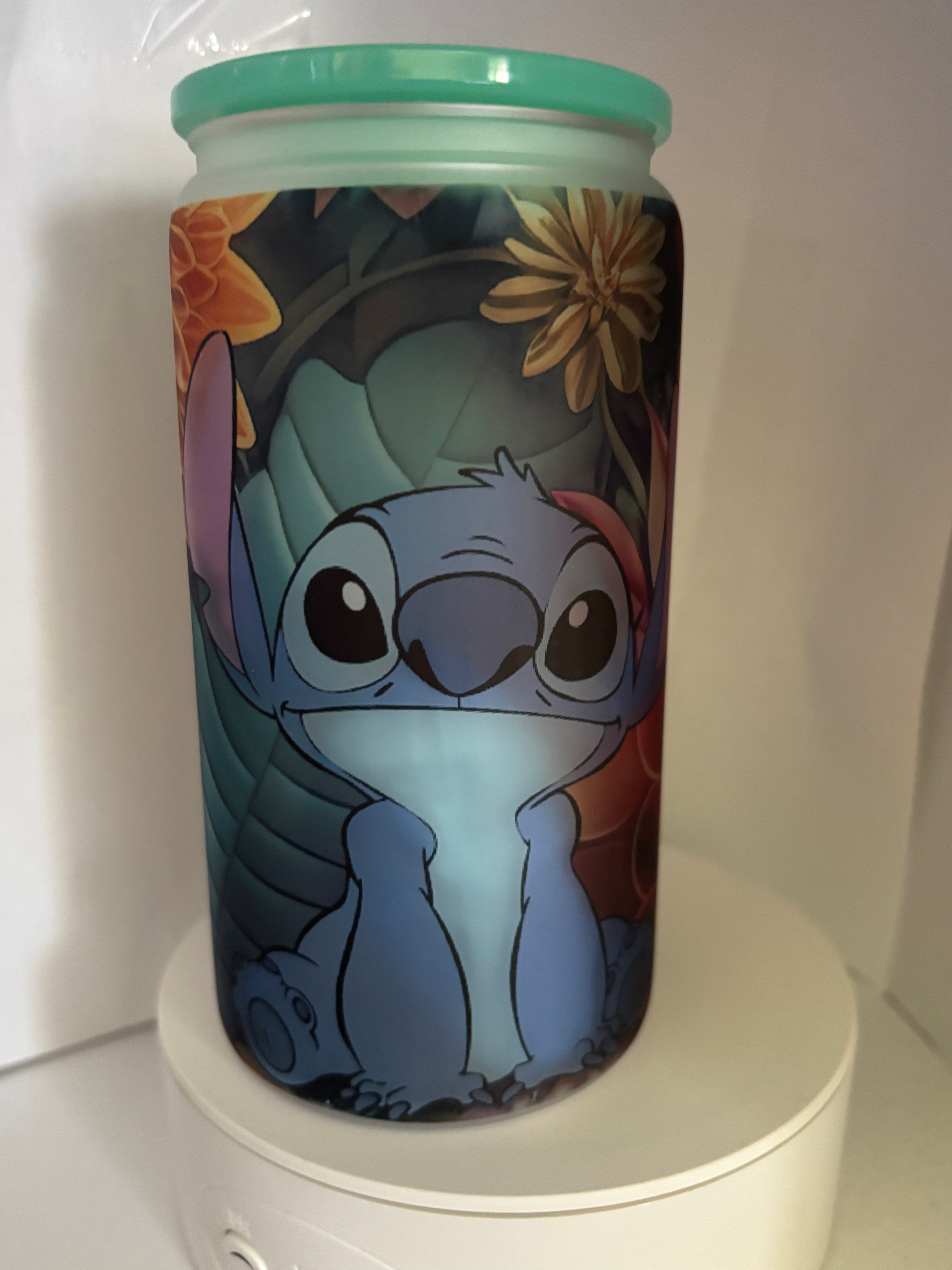 Lilo &Stitch 16 oz Glass