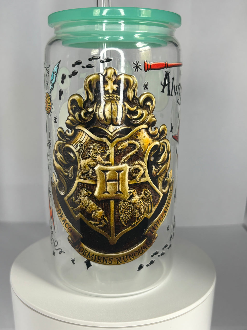 Harry Potter 16oz Glass Tumbler