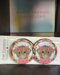 Highland Cow Car Coasters