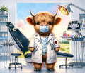 Dentist Highland cow 20 oz