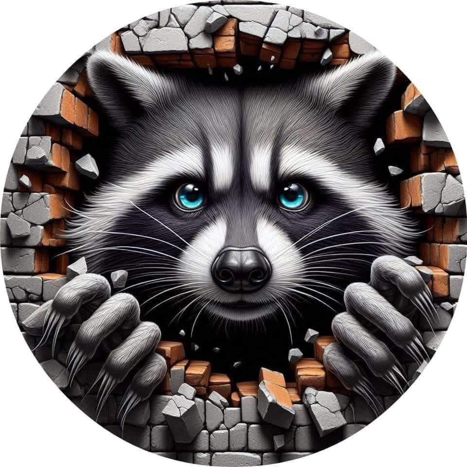 Raccoon Wind Spinner