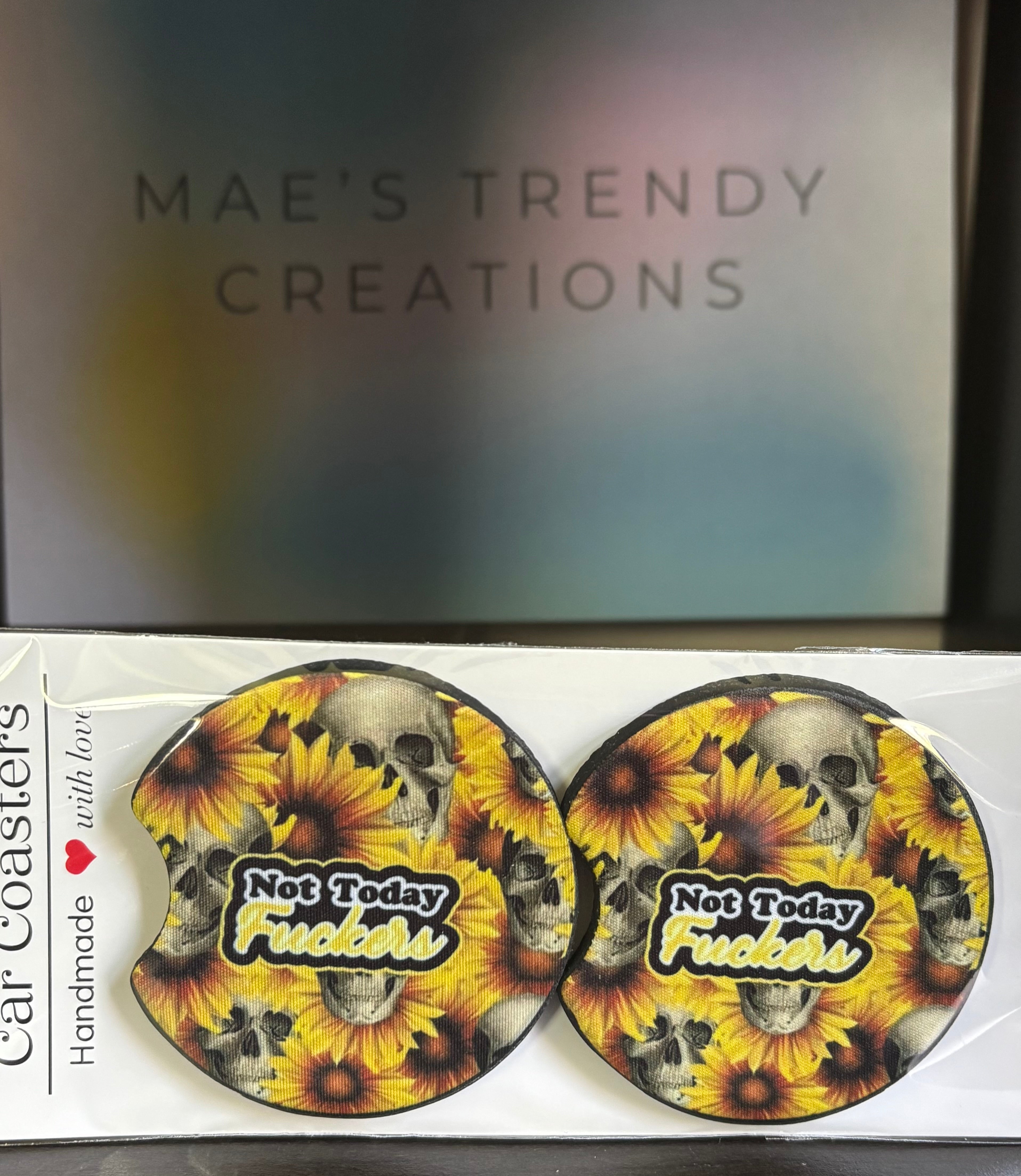 Not today Car Coasters
