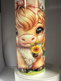 Highland Cow 20oz Insulated Tumbler