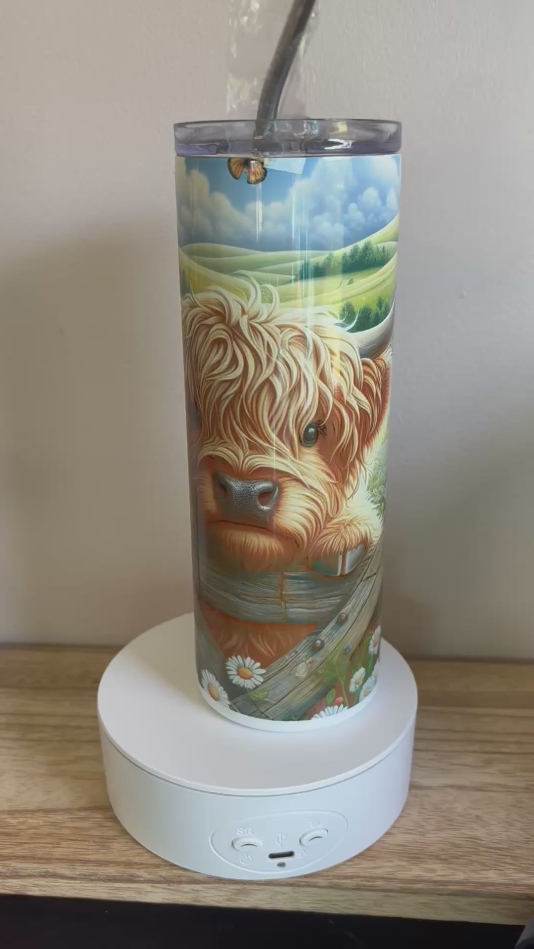 20oz Insulated Highland Cow Tumbler