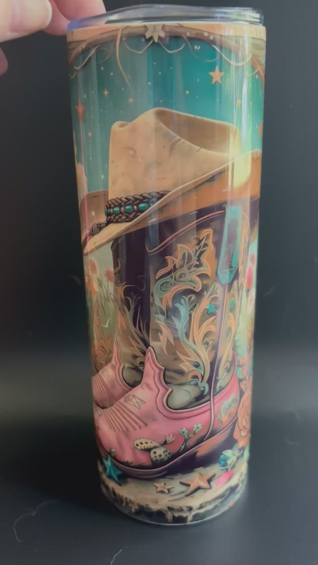 20oz cowgirl tumbler