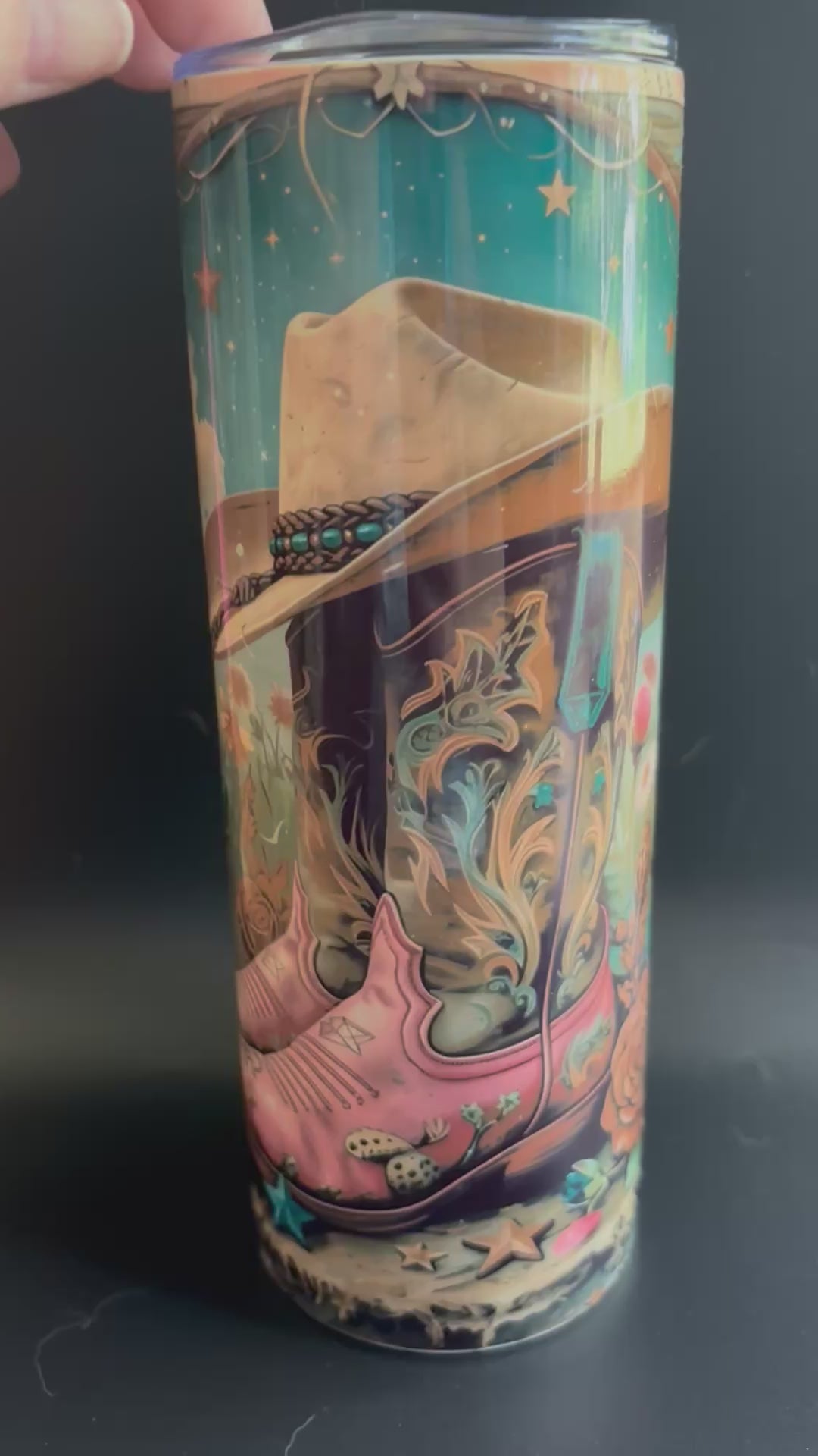 20oz cowgirl tumbler