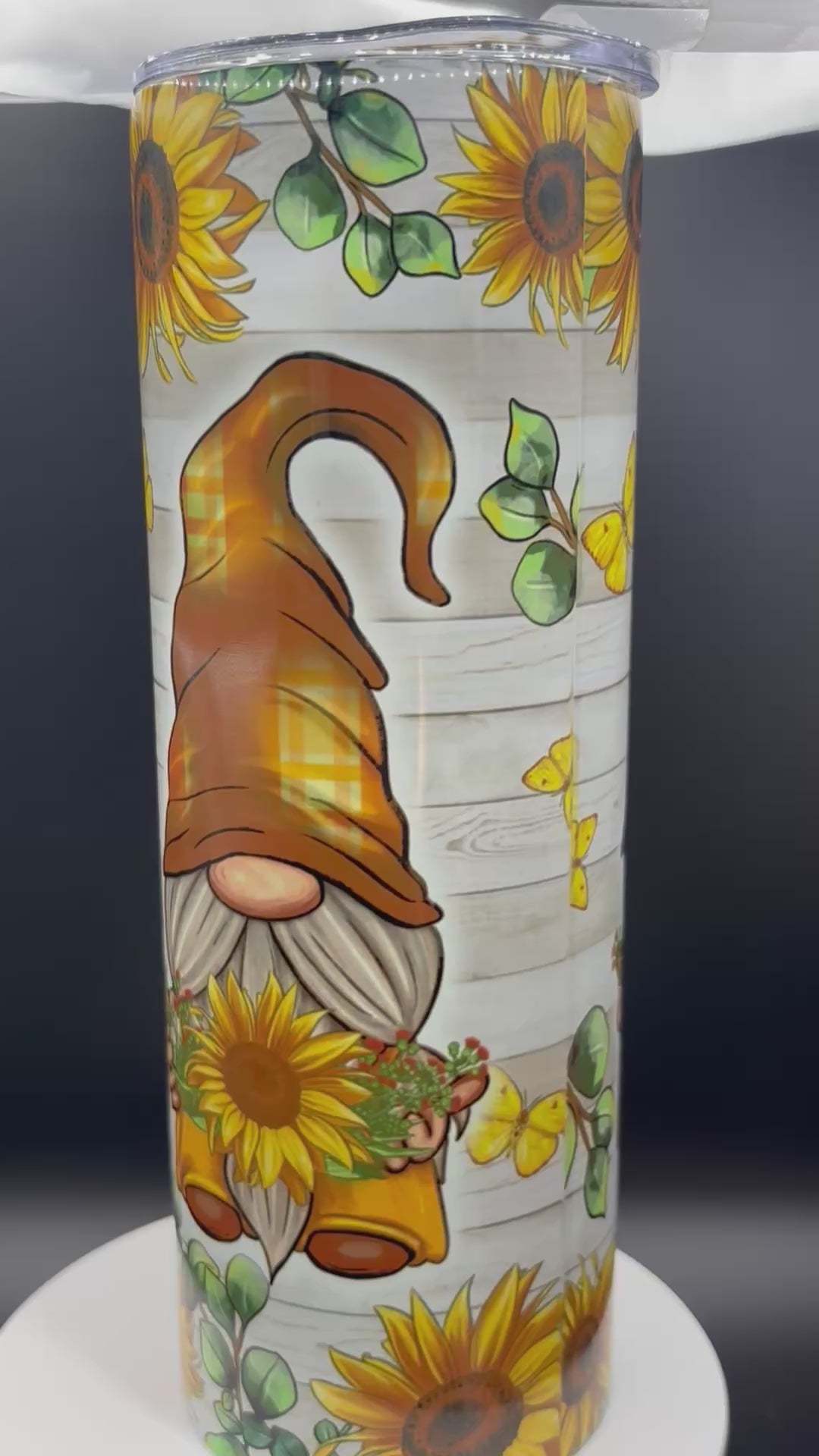 Gnome Sunflower 20oz Insulated
