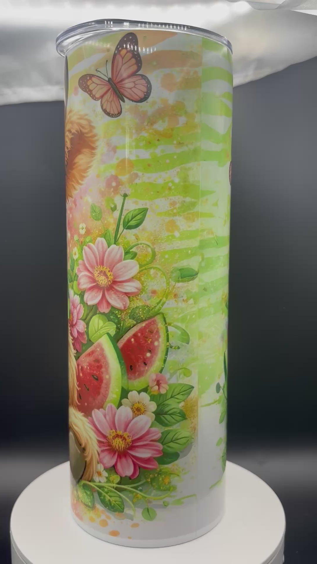 Watermelon Cow 20oz Insulated